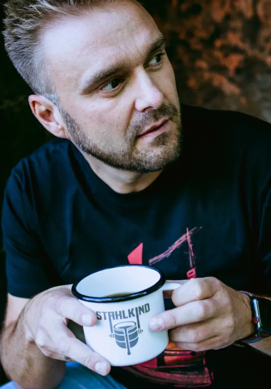 Emaillebecher „Rusty“