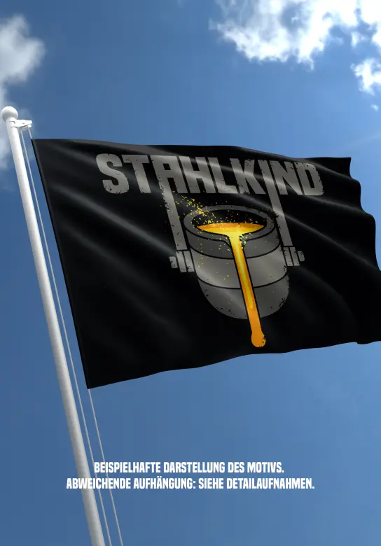 Hissflagge "STAHLKIND"