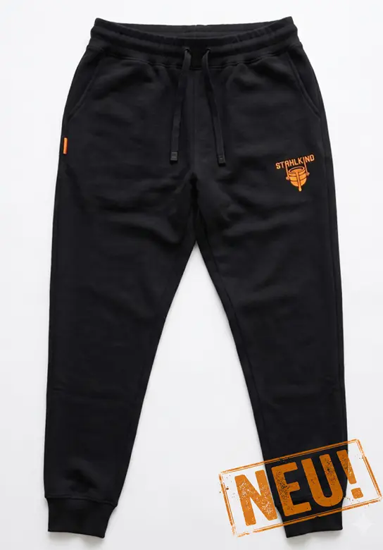 Trainingshose schwarz/orange
