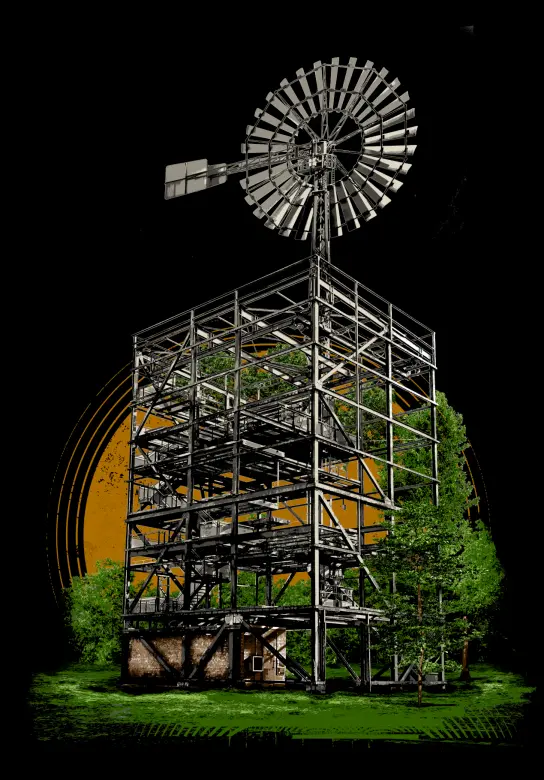 Postkarte "Windenergieturm"